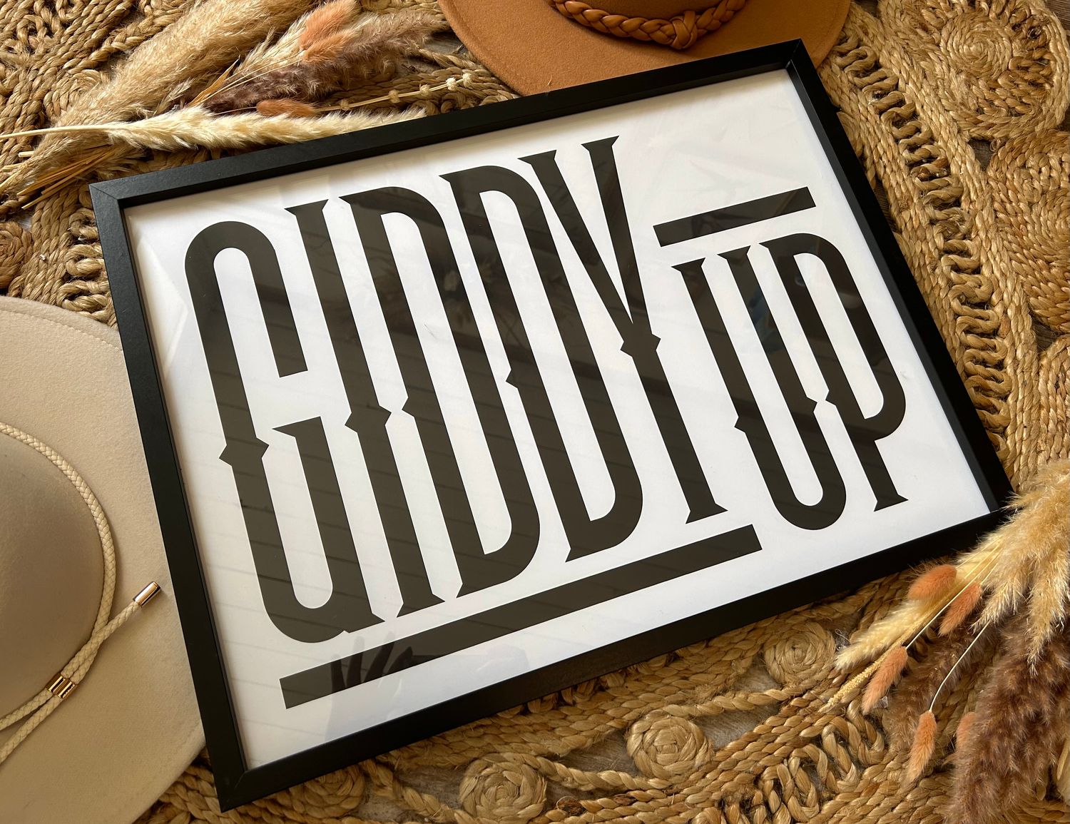 Giddy Up Print Sign