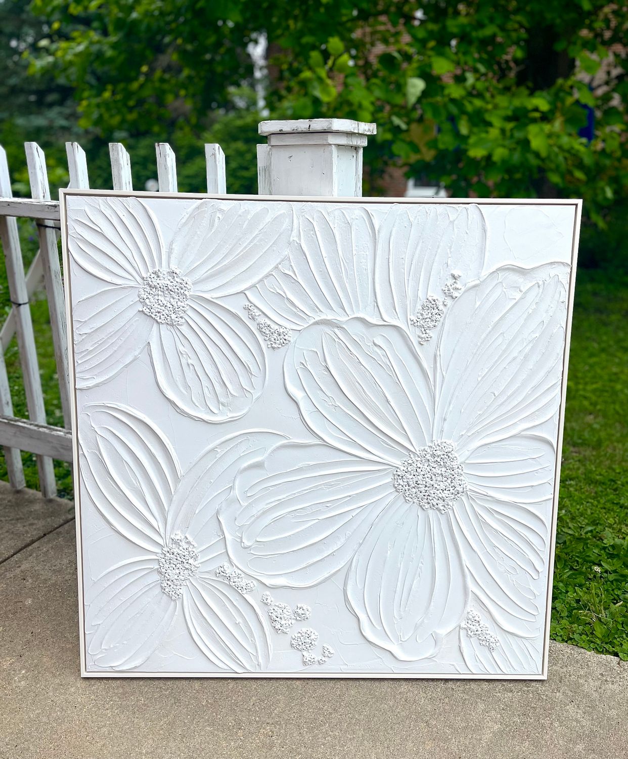 White Flower Wall Hanging