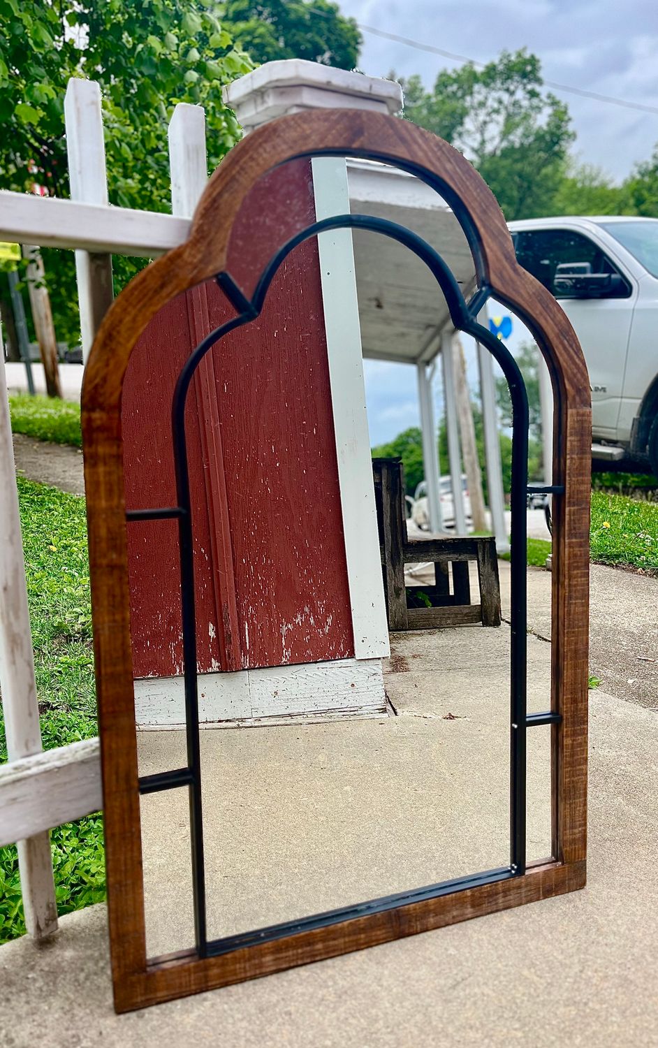 Glass Arch Mirror