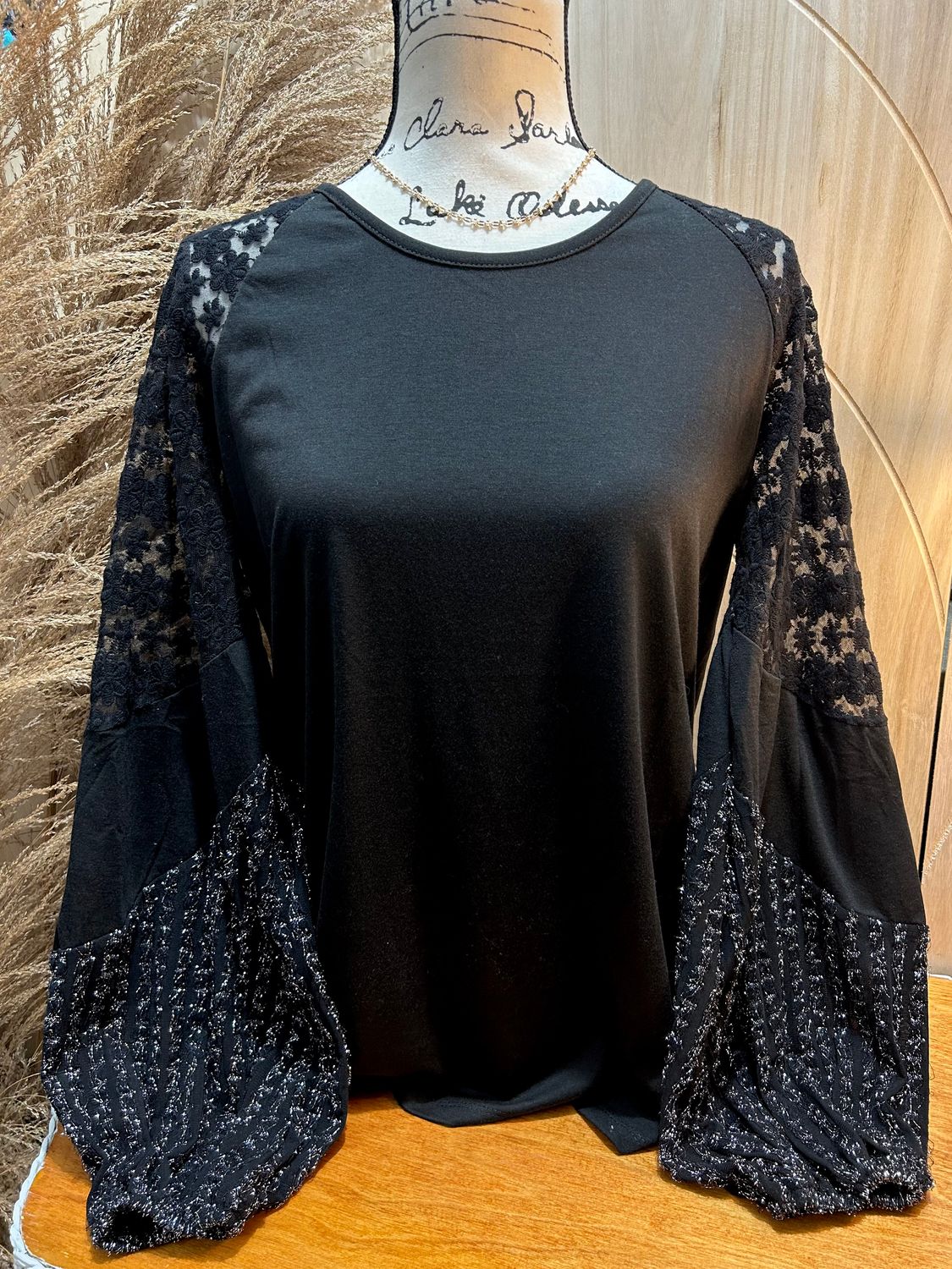 Black and Silver Patch Sleeve