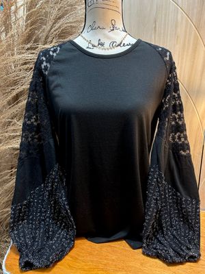 Black and Silver Patch Sleeve