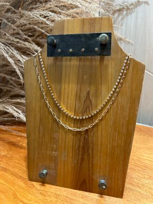 Two Layer Clear Stone Strand Neckalce