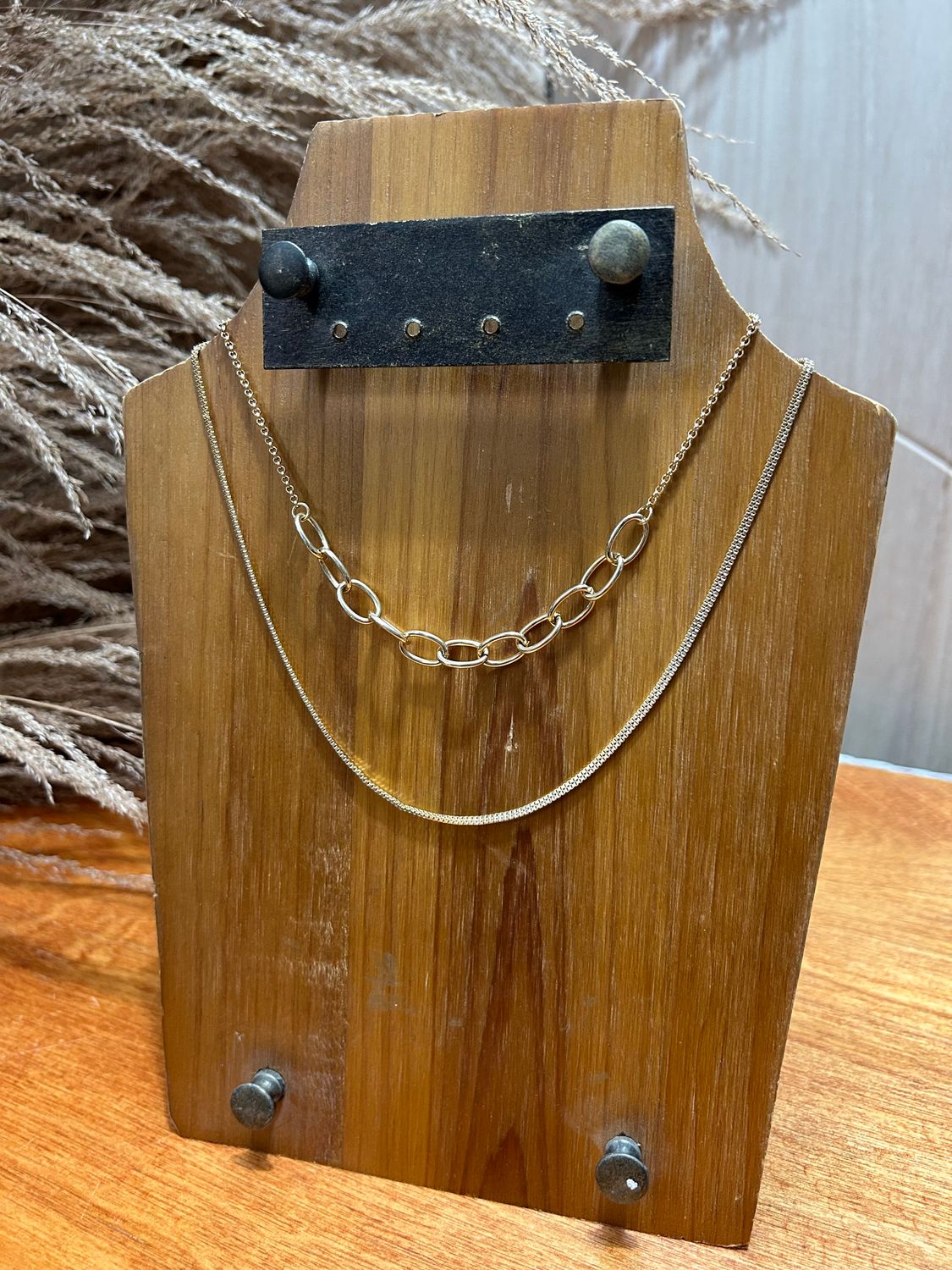 Two-Layer Chain Necklace