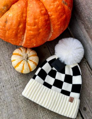 Checkered Winter Hat