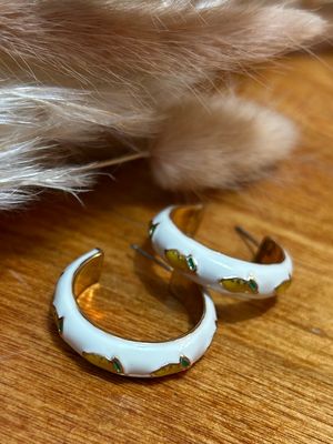 Lemon Hoop Earrings