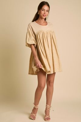 Eyelet Lace Mini Dress
