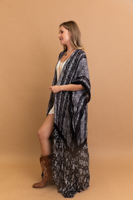 Long Paisley Kimono