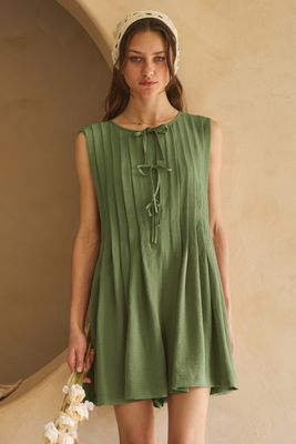 Curvy Sage Romper
