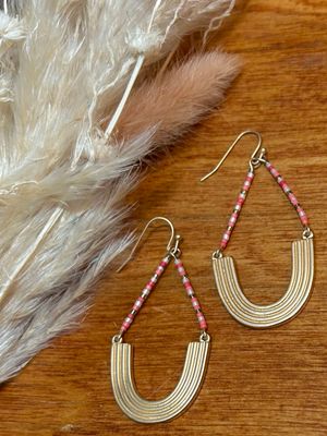 Beaded Teardrop Earrings