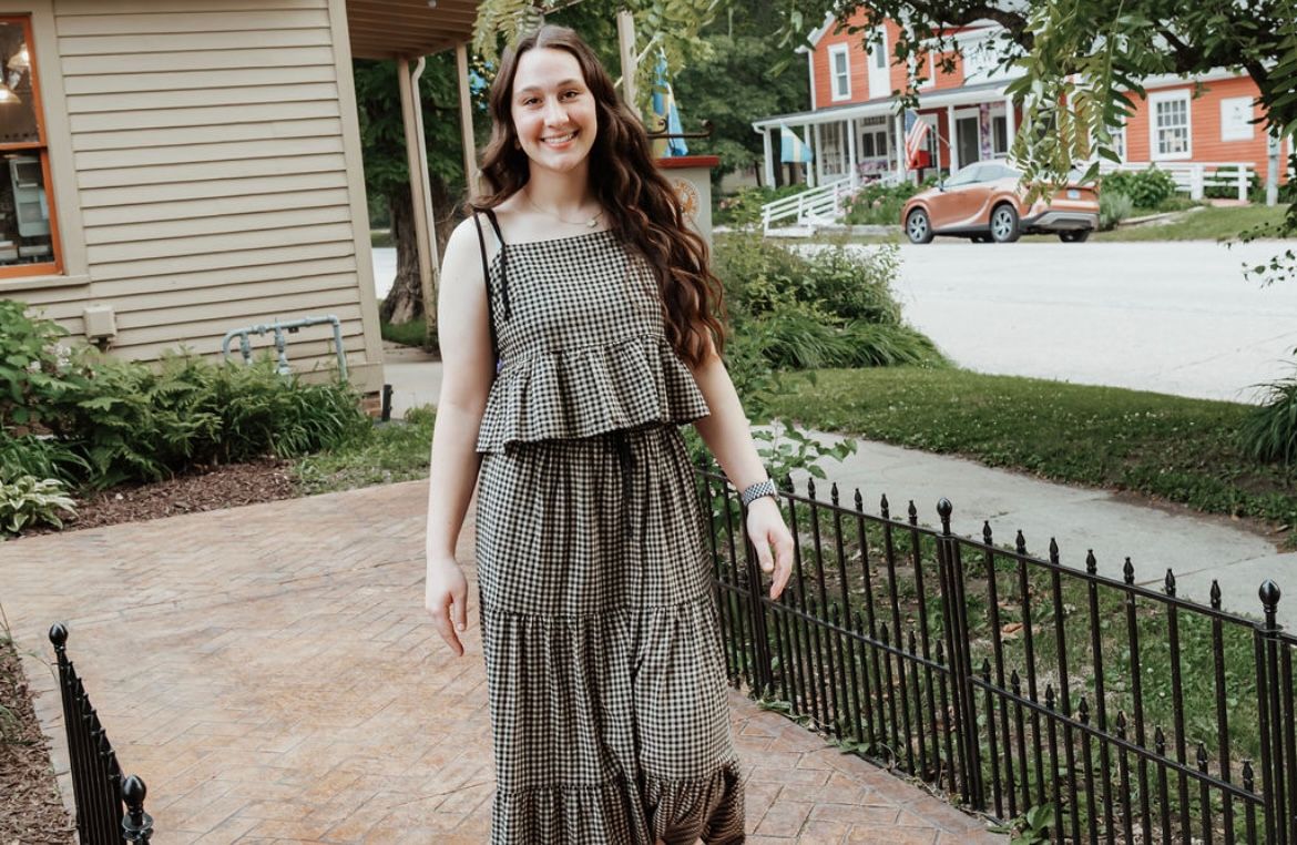Gingham Pattern Top