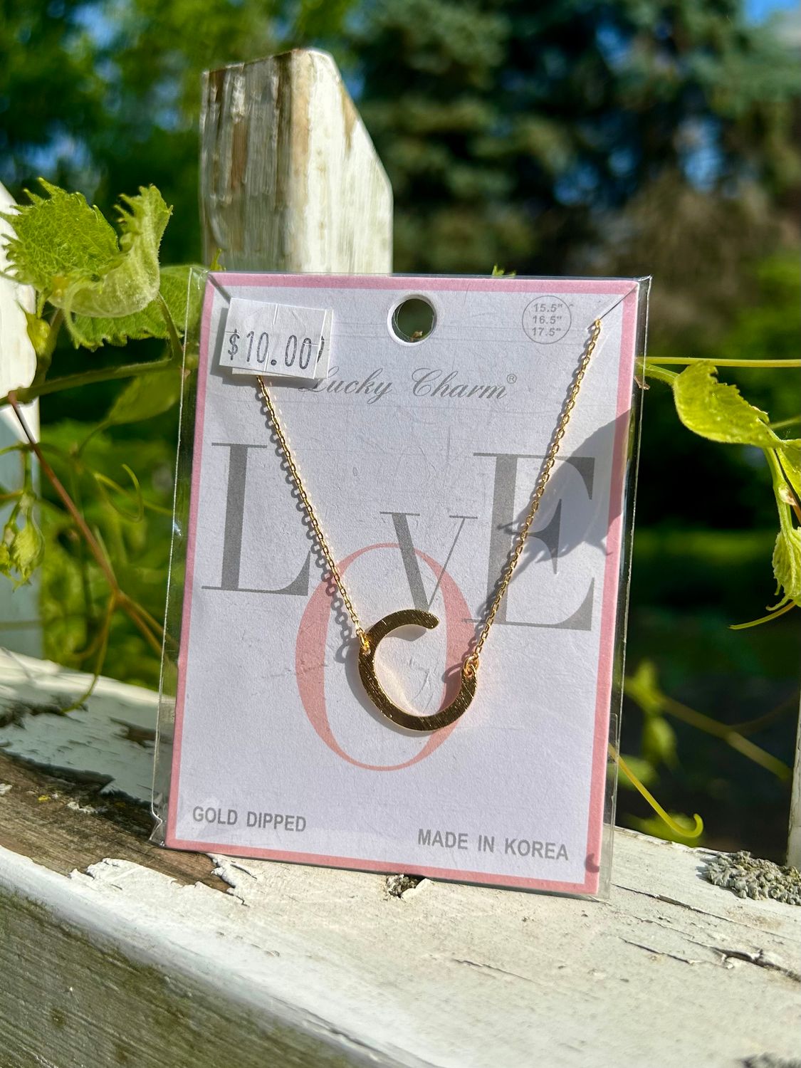 Flat Initial Necklace
