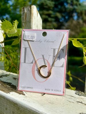 Flat Initial Necklace