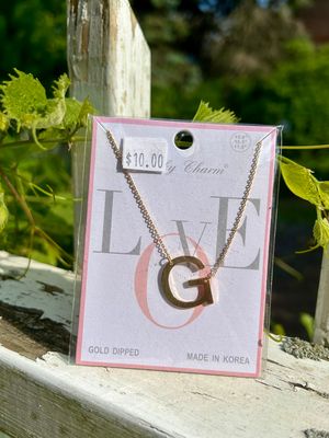 Flat Initial Necklace