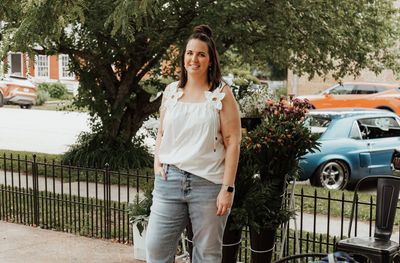 Curvy Mid Rise Light Wash Dad Jean