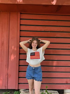 American Flag Sweater