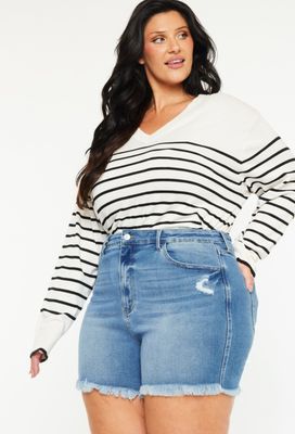 Kan Can Curvy High Rise Shorts
