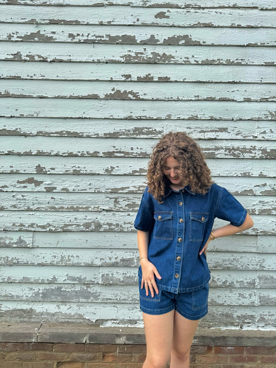 Button Up Denim Shirt
