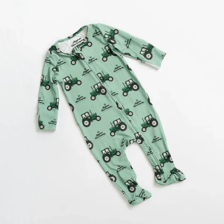 Bamboo AFC Green Tractor Pajamas