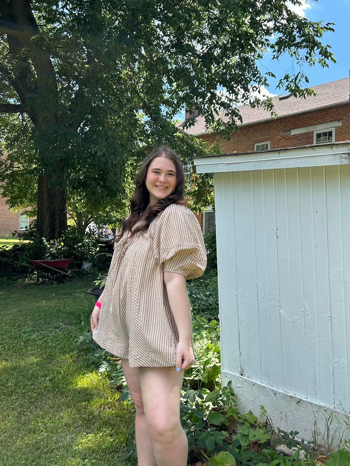 Striped Easy Fit Romper