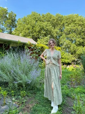 Leafline Maxi Skirt