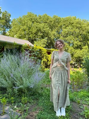Leafline Maxi Skirt