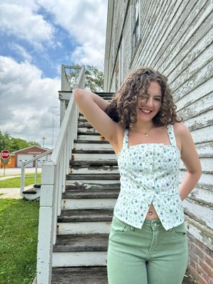Ditsy Floral Top