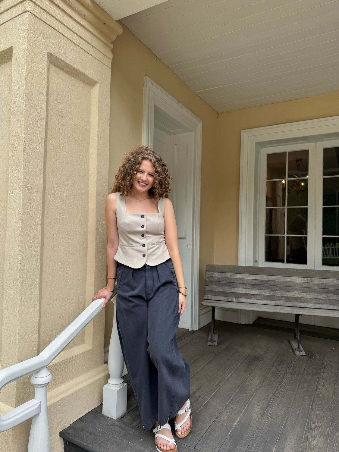 Washed Wide Leg Pants 