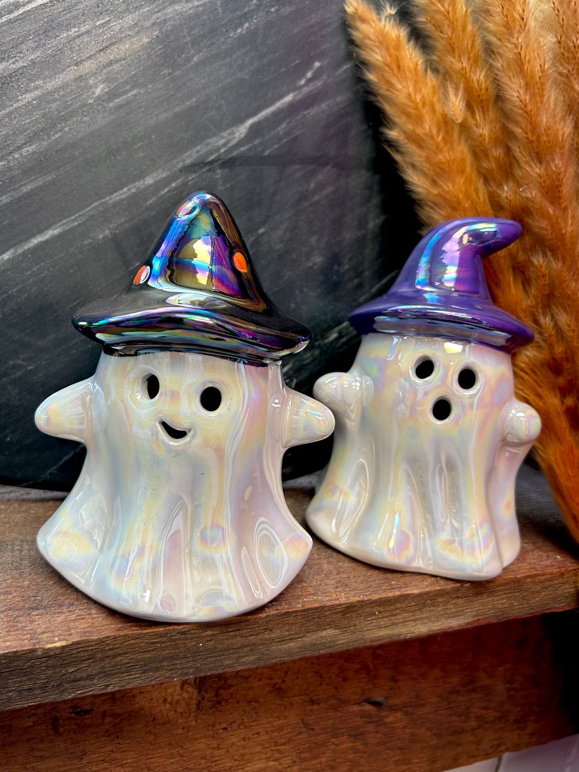 Iridescent Ghost Figures