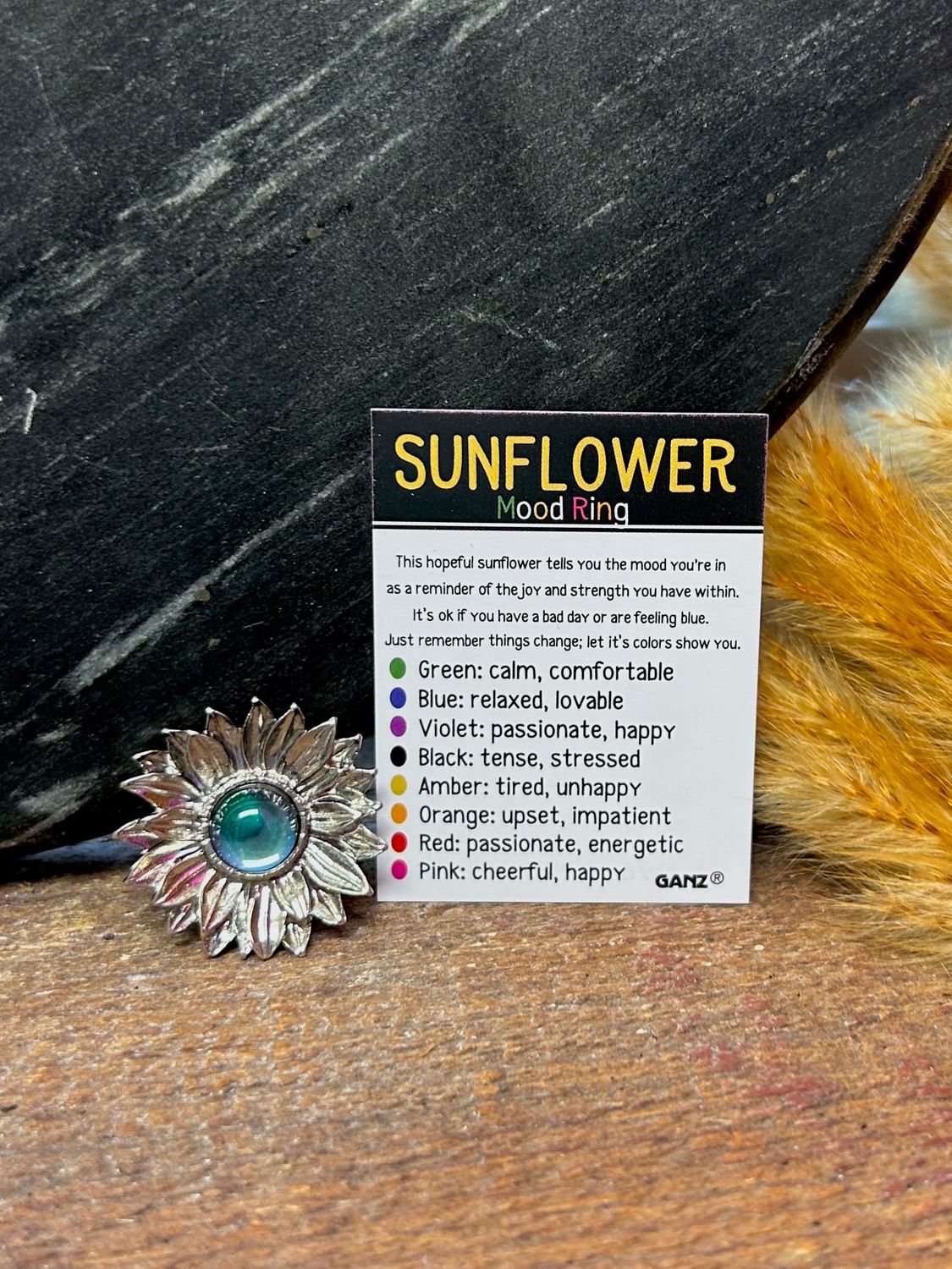 Sunflower Mood Rings