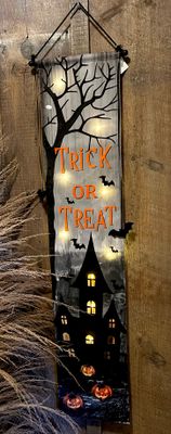 Light Up Halloween Banner