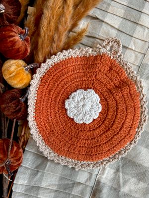 Pie Crochet Pot Holder