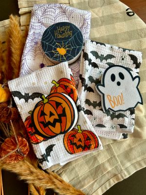 Halloween Towel With Sponge 