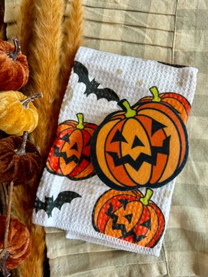 Halloween Towel With Sponge
