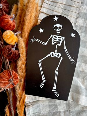 Printed Dancing Skeletons