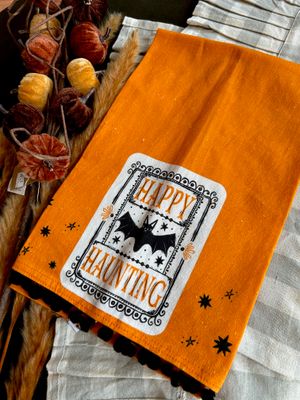 Woven Halloween Tea Towels