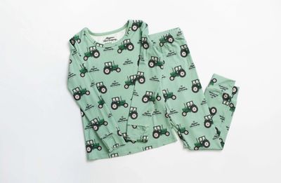 Bamboo AFC Green Tractor Pajamas