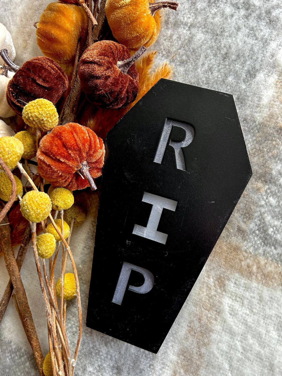 R.I.P Coffin LED Decor