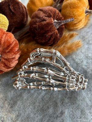 Skeleton Hand Hair Clips