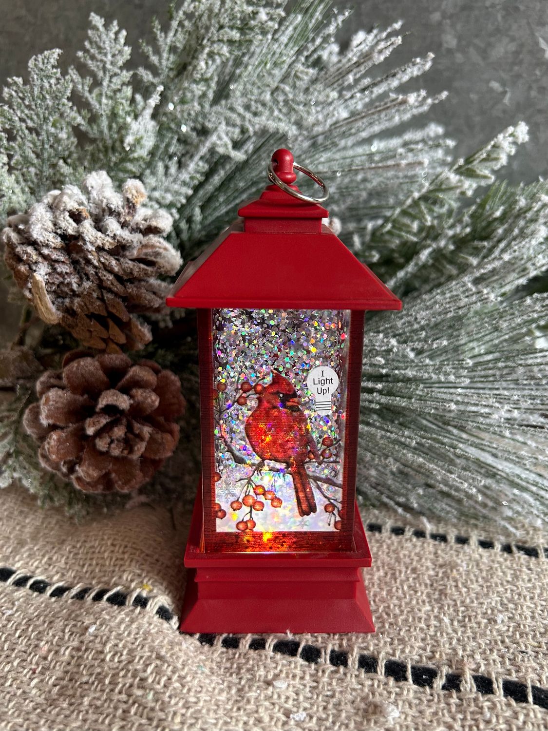 Mini-Shimmer Cardinal Lanterns 