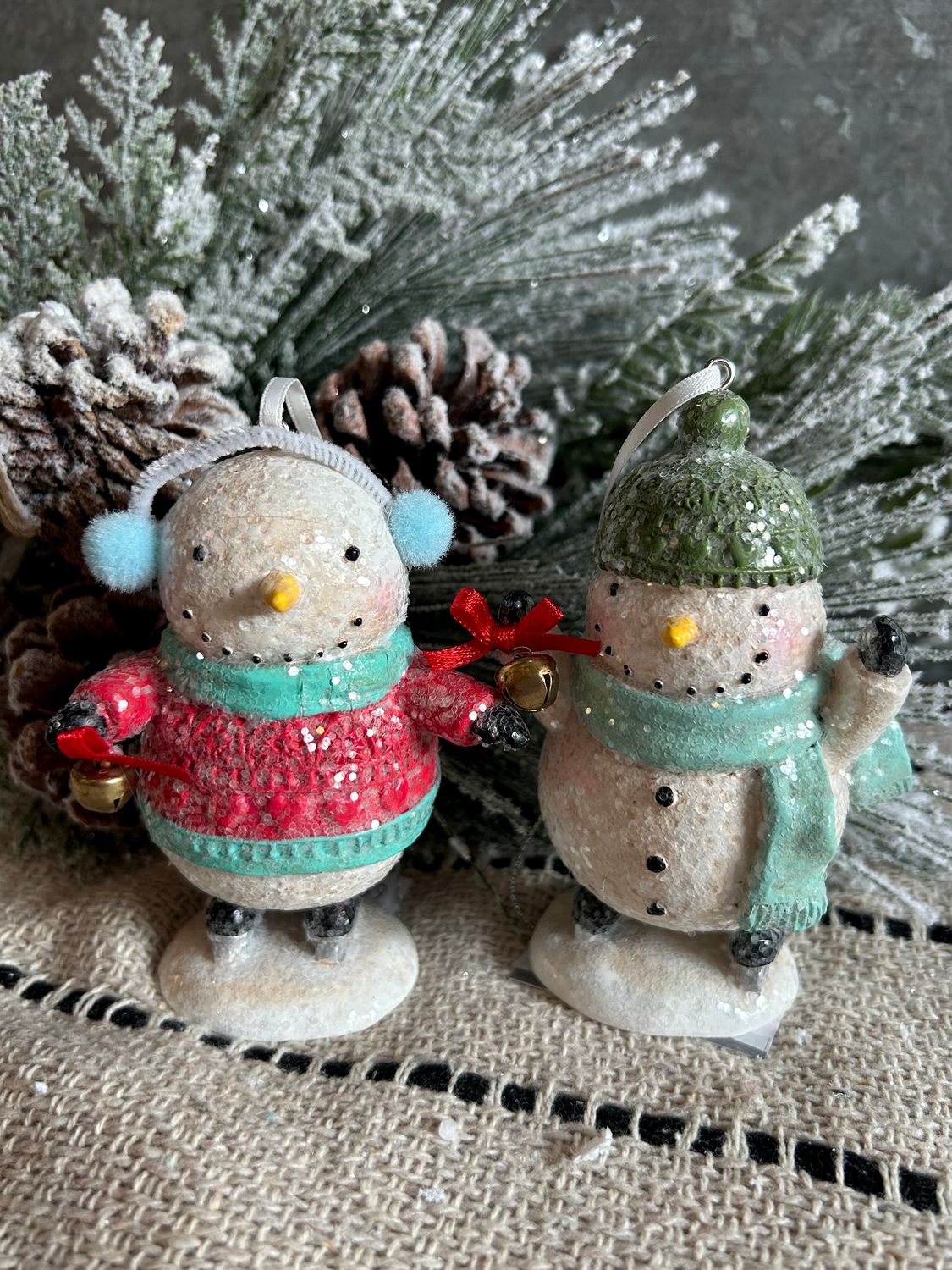 Snowman Skating Ornament 