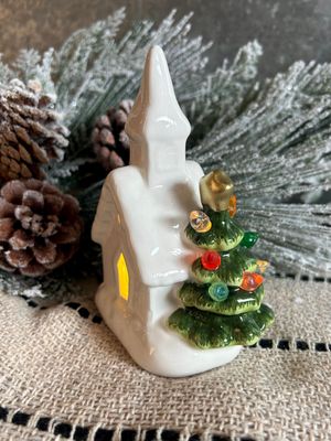 Shimmer Church Ceramic Figures