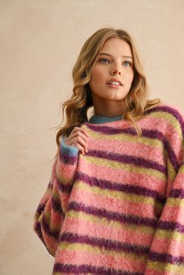 Multi Color Brushed Sweater
