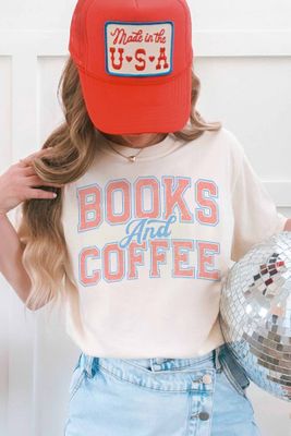 Books and Coffee Tee