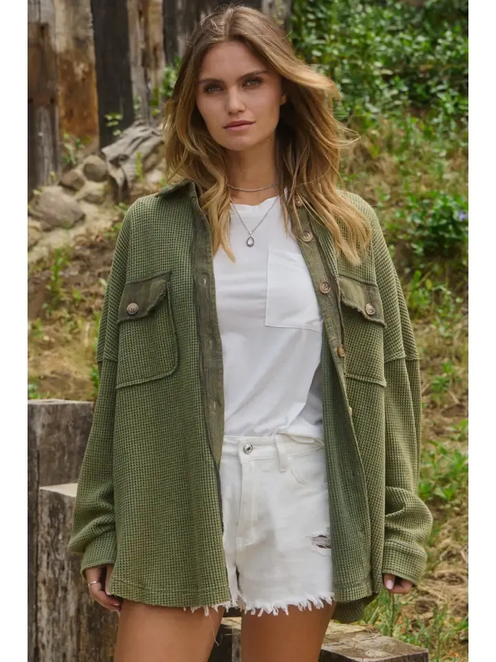 Curvy Olive You Shacket