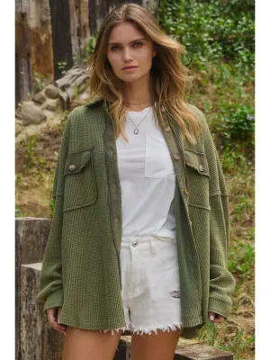 Curvy Olive You Shacket