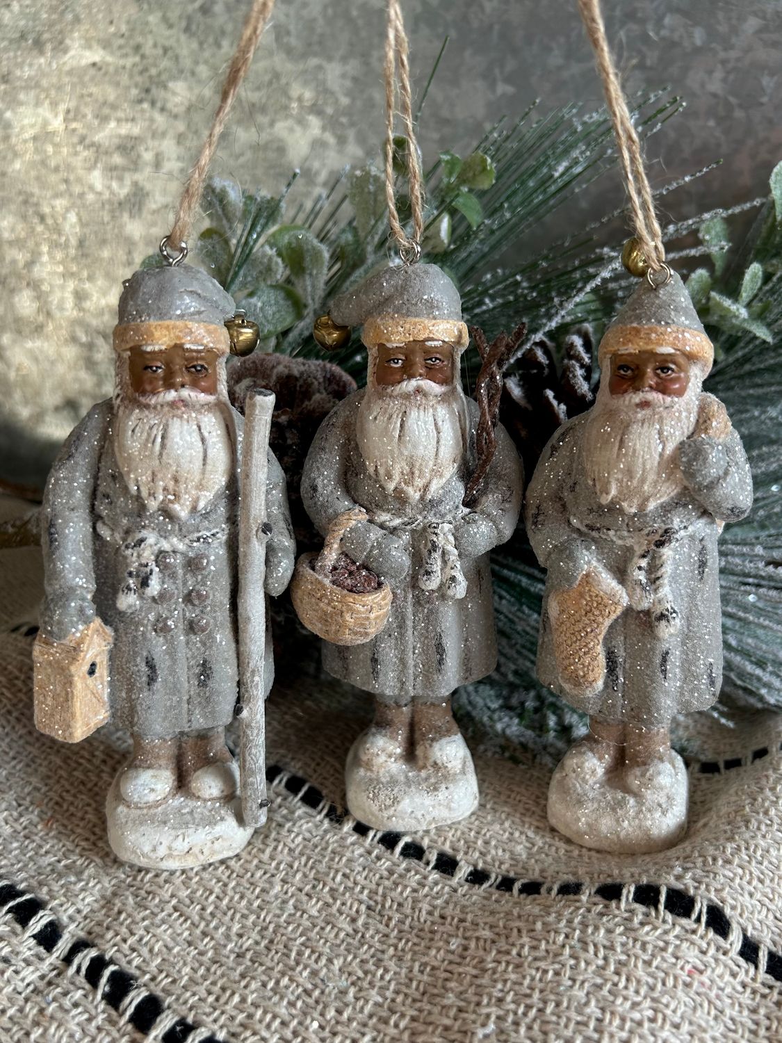 Santa Ornaments 