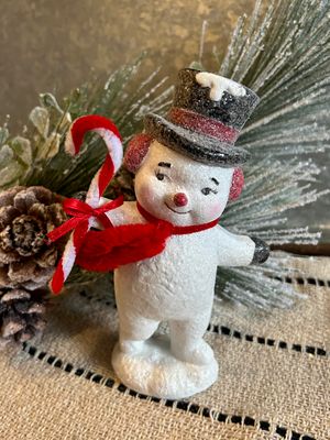 Snowman with Candycane