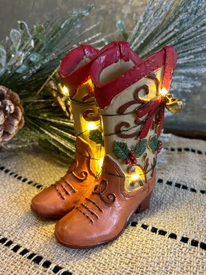 Light Up Cowboy Boot Figures