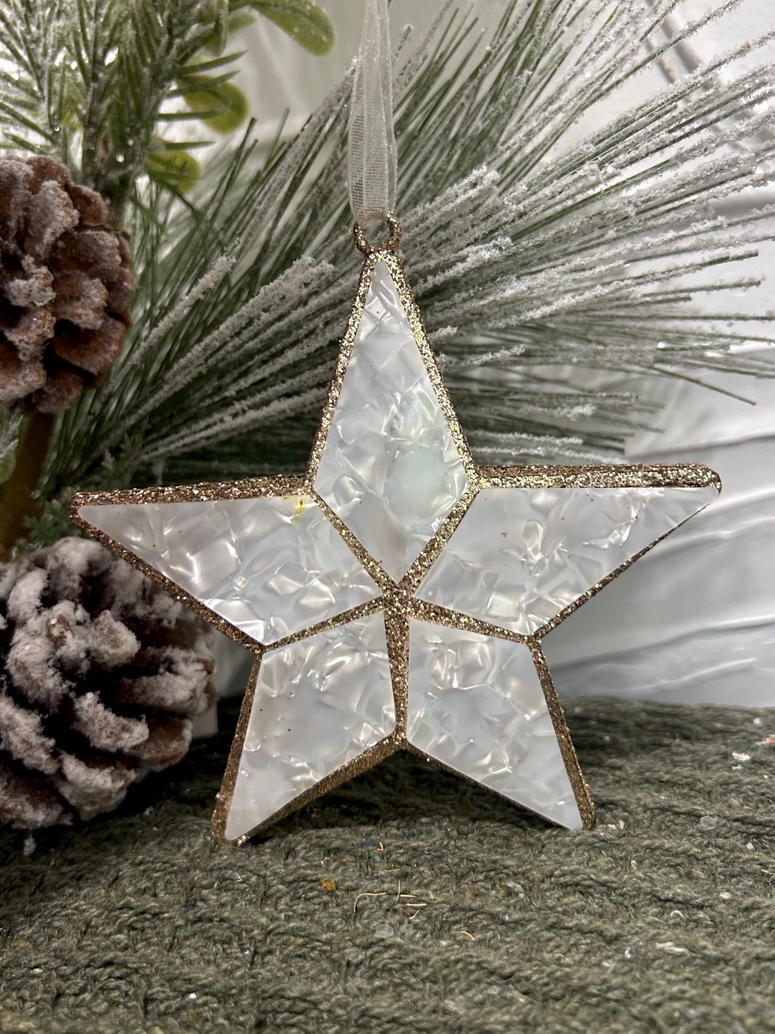 Pearlized Star Ornament