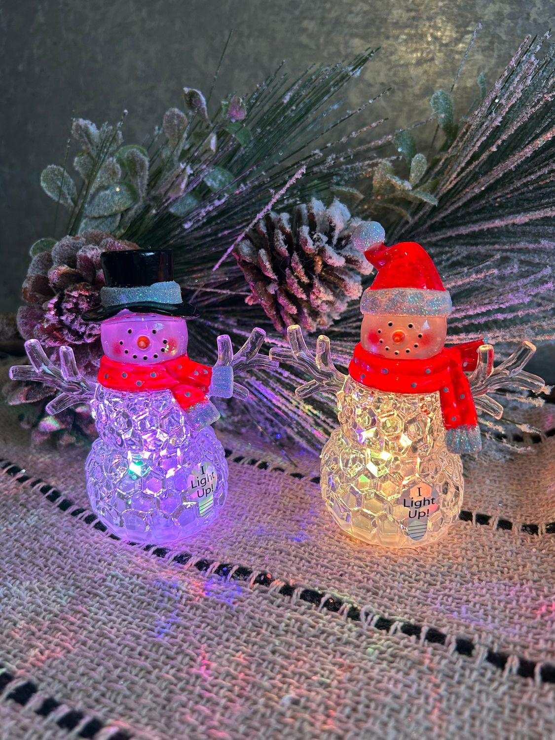 LED Shimmer Snowman